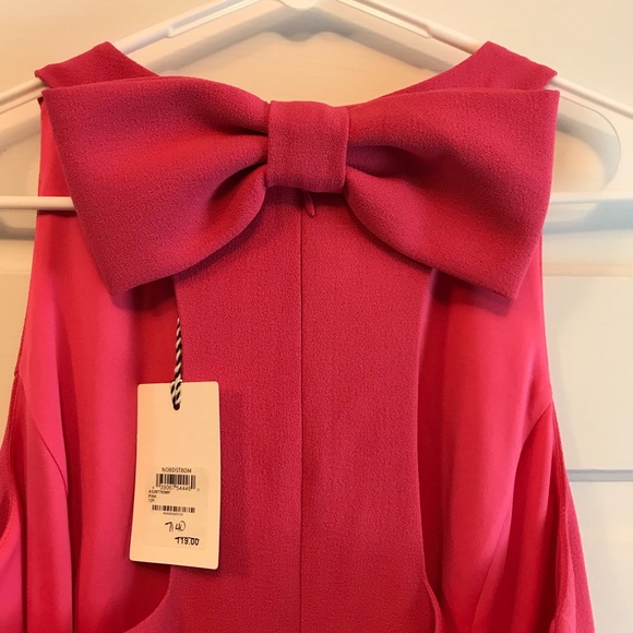 Designer 1901 Pink Bow Back Dress A9 - Picture 6 of 8